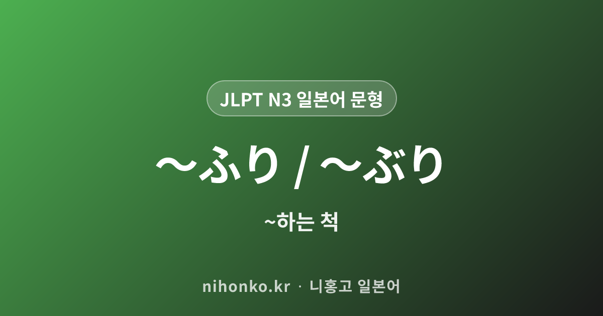 を通して - JLPT N3 일본어 문법 문형